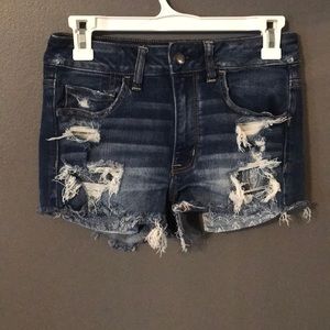 American Eagle High Rise Shortie Shorts